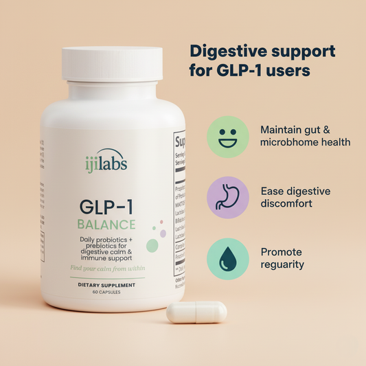 GLP-1 Balance, 40 Billion Probiotic + Prebiotics for Menopause & Weight Loss