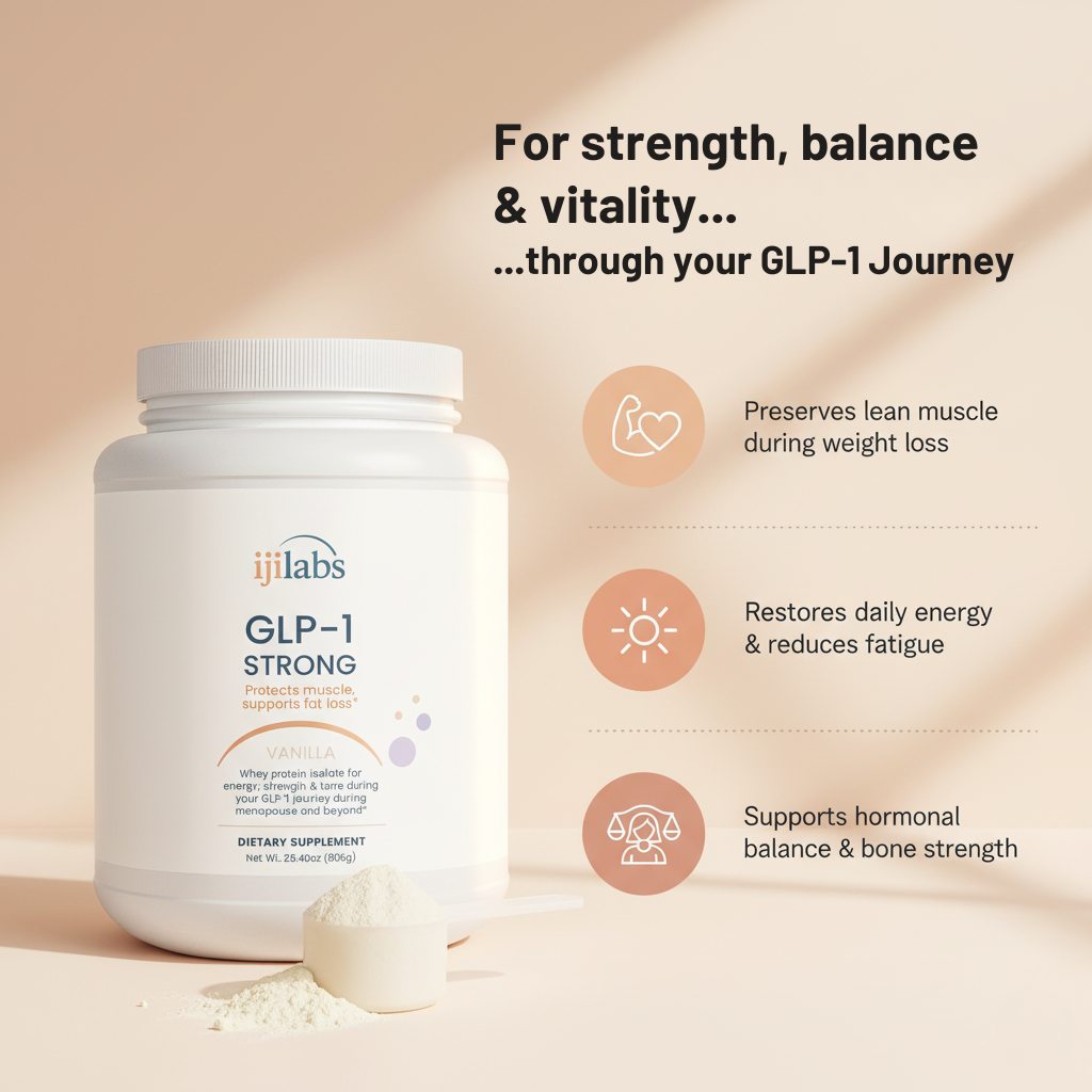 100% Whey Protein Isolate (Vanilla), Muscle Protection for Menopause & GLP-1